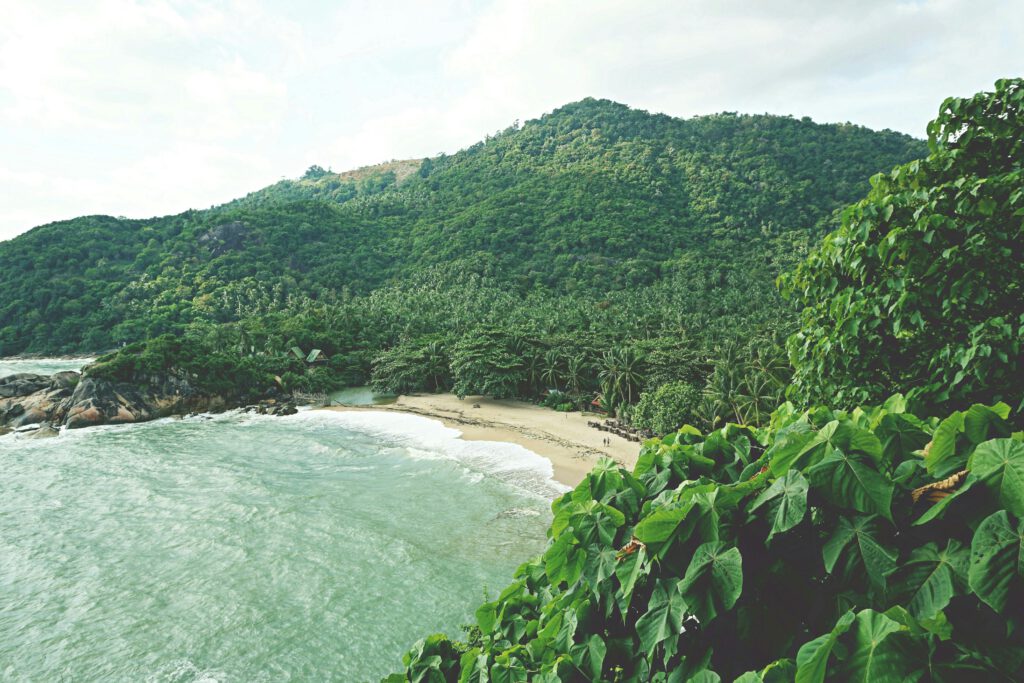 tropical beach Koh Phangan, Thailand.